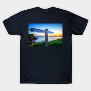 Salcombe Devon Coastal Path Sunset T-Shirt